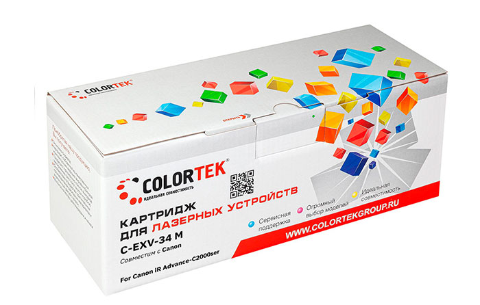 

Картридж лазерный Colortek CT-CEXV34M (EXV34M/3784B002), пурпурный, 19000 страниц, совместимый для Canon iR Advance C2000ser/С2020/С2025/С2030/С2220/С2225/С2230