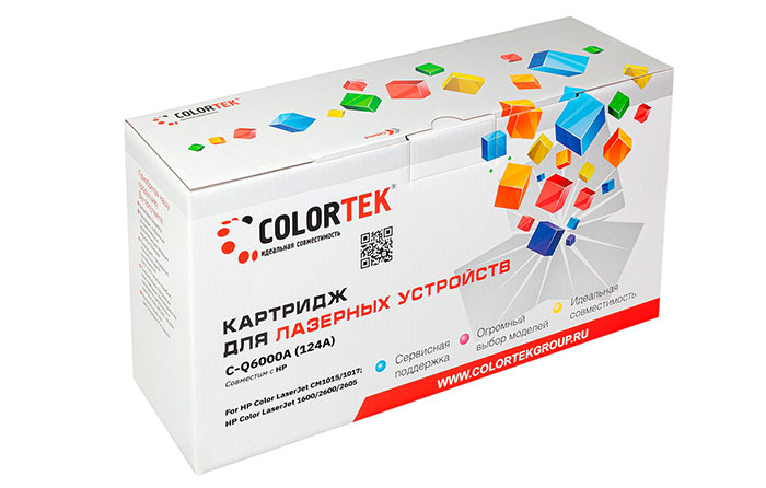 

Картридж лазерный Colortek СТ-Q6000A (124A/Q6000A), черный, 2500 страниц, совместимый для CLJ 2600/2605/1600/M1015/1017