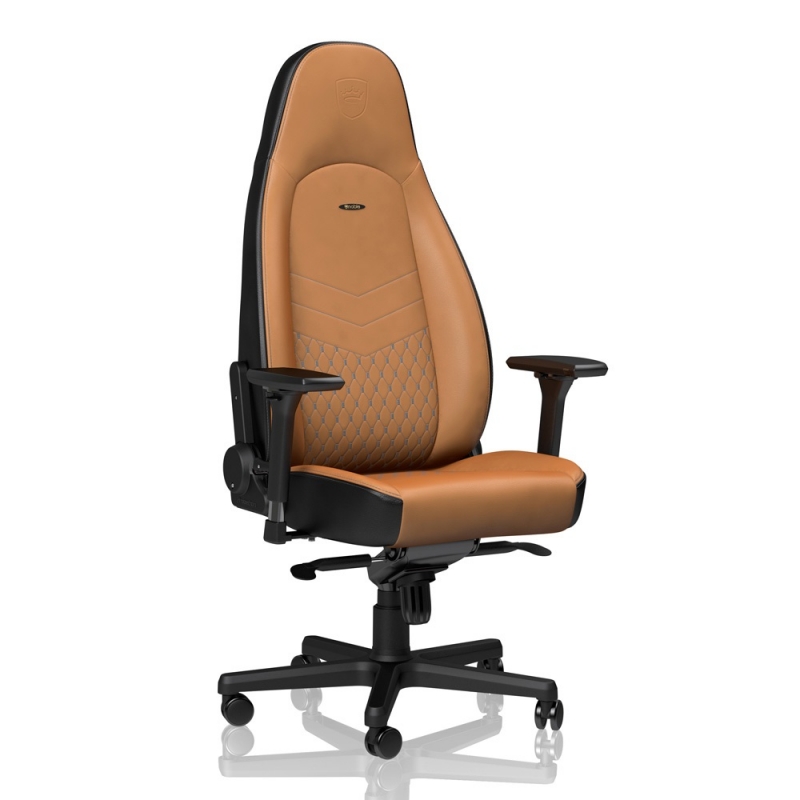 Кресло игровое Noblechairs ICON черный/коричневый (NBL-ICN-RL-CBK)