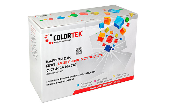 

Картридж лазерный Colortek СТ-CE262A (648A/CE262A), желтый, 11000 страниц, совместимый для Color LJ CP4020/4025/4520/4525