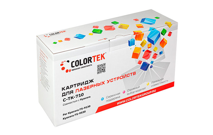 

Картридж лазерный Colortek СТ-TK-710 (TK-710), черный, 40000 страниц, совместимый для Kyocera FS-9130/9150/9530DN