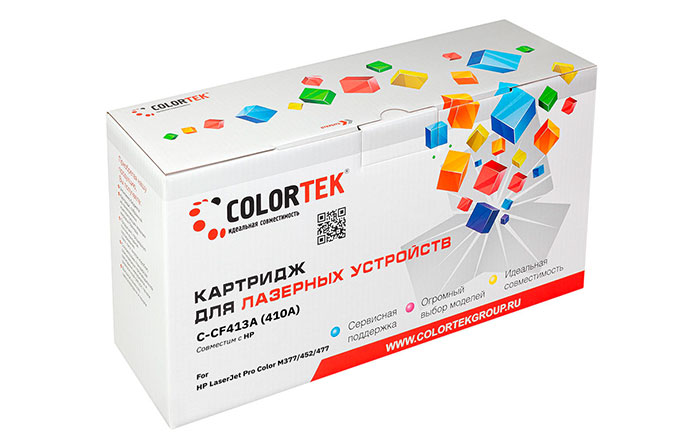 

Картридж лазерный Colortek СТ-CF413A (410A/CF413A), пурпурный, 2300 страниц, совместимый для LJ Pro Color M377/M452/M477