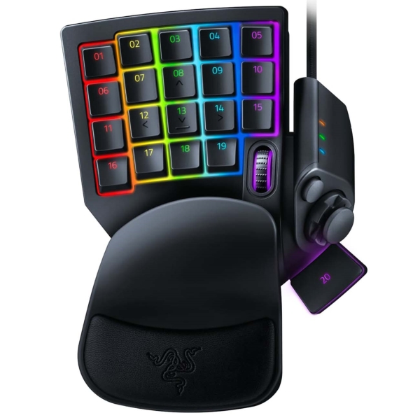 

Клавиатура проводная Razer Tartarus Pro, аналогово-оптическая, оптико-механические, подсветка, USB, черный (RZ07-03110100-R3M1), Tartarus Pro