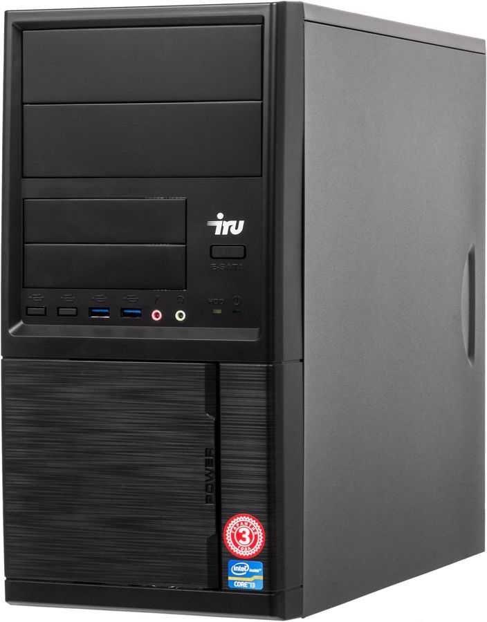 

Системный блок IRU Office 223, AMD Ryzen 3 2200G 3.5GHz, 8Gb RAM, 1Tb HDD, DOS, черный (1176378), 223