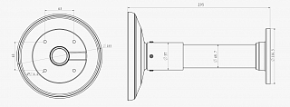 

подвесное крепление Milesight MS-A79, белый (MS-A79), MS-A79