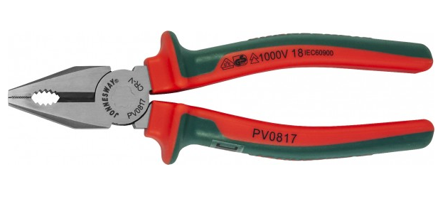 

Пассатижи 160 мм, сталь, диэлектрические, JONNESWAY PV0816 (048840), PV0816
