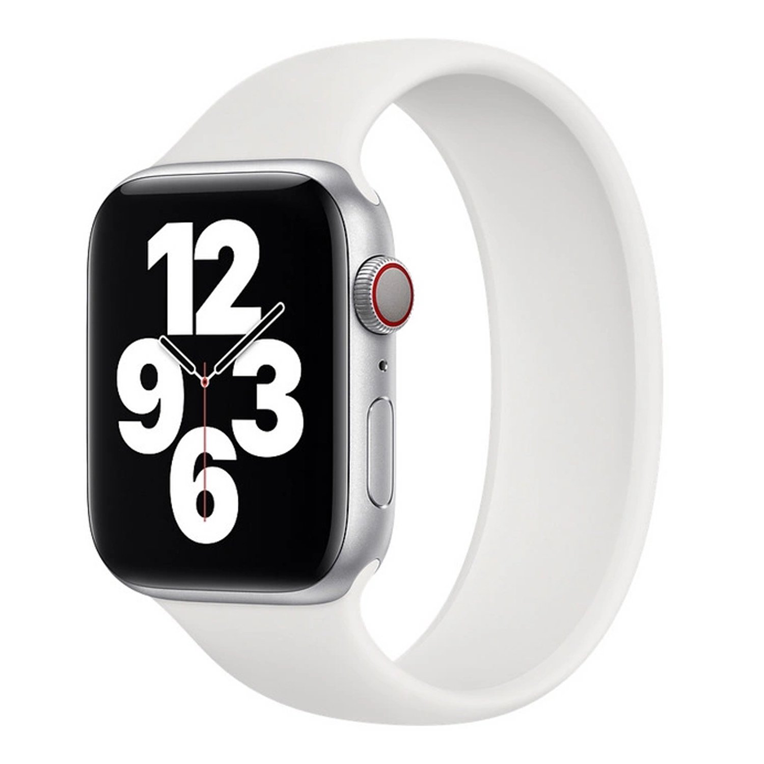 

Ремешок No name для Apple Watch 38/40 mm, 150 мм, монобраслет, white (125663), Белый