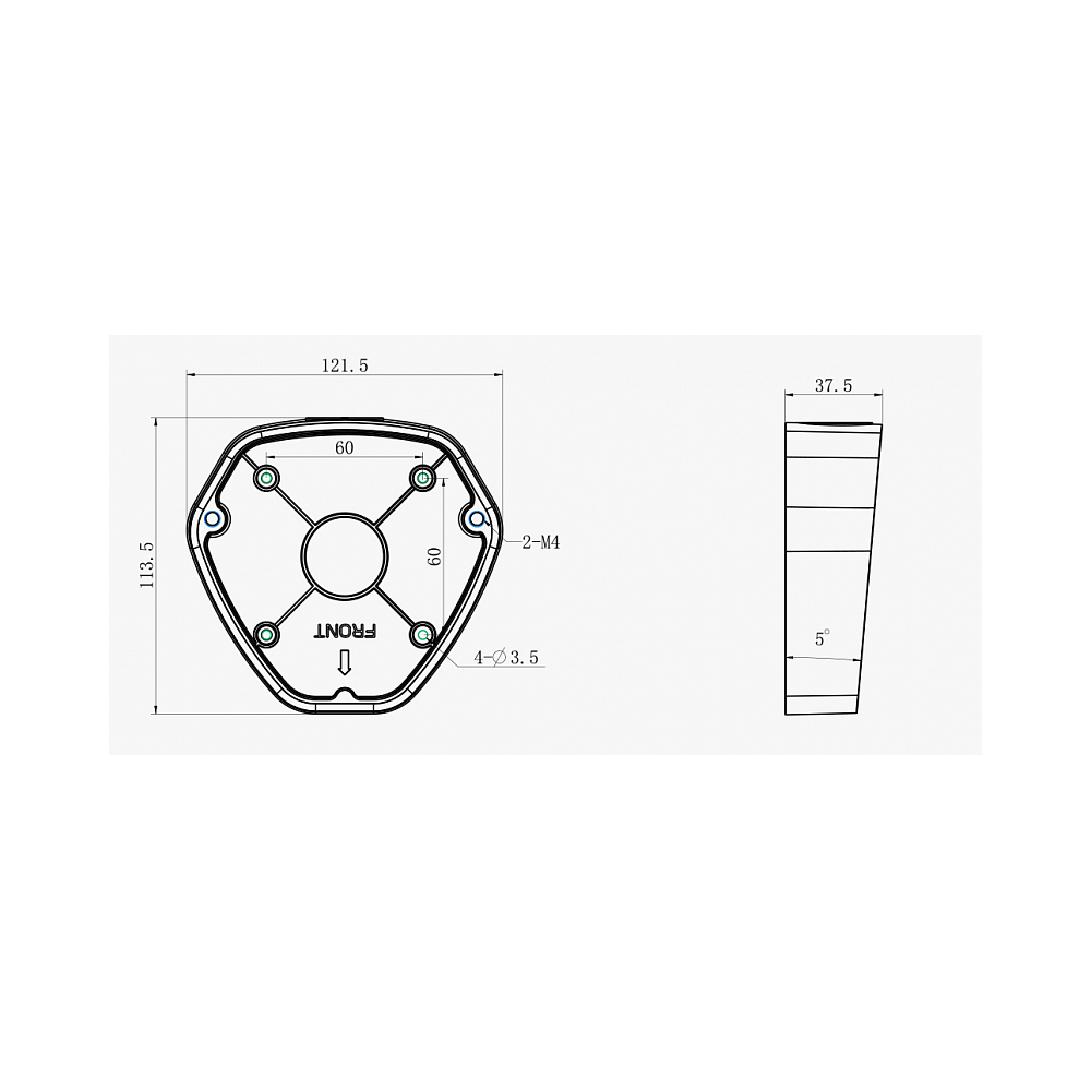 

Коробка распределительная Milesight MS-A74, для IP-камер Milesight, белый (MS-A74), MS-A74