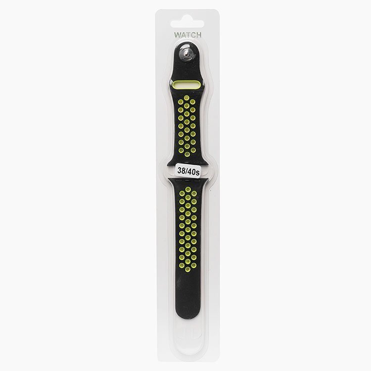 

Ремешок для Apple Watch, S, Sport N, черный/зеленый (107233)