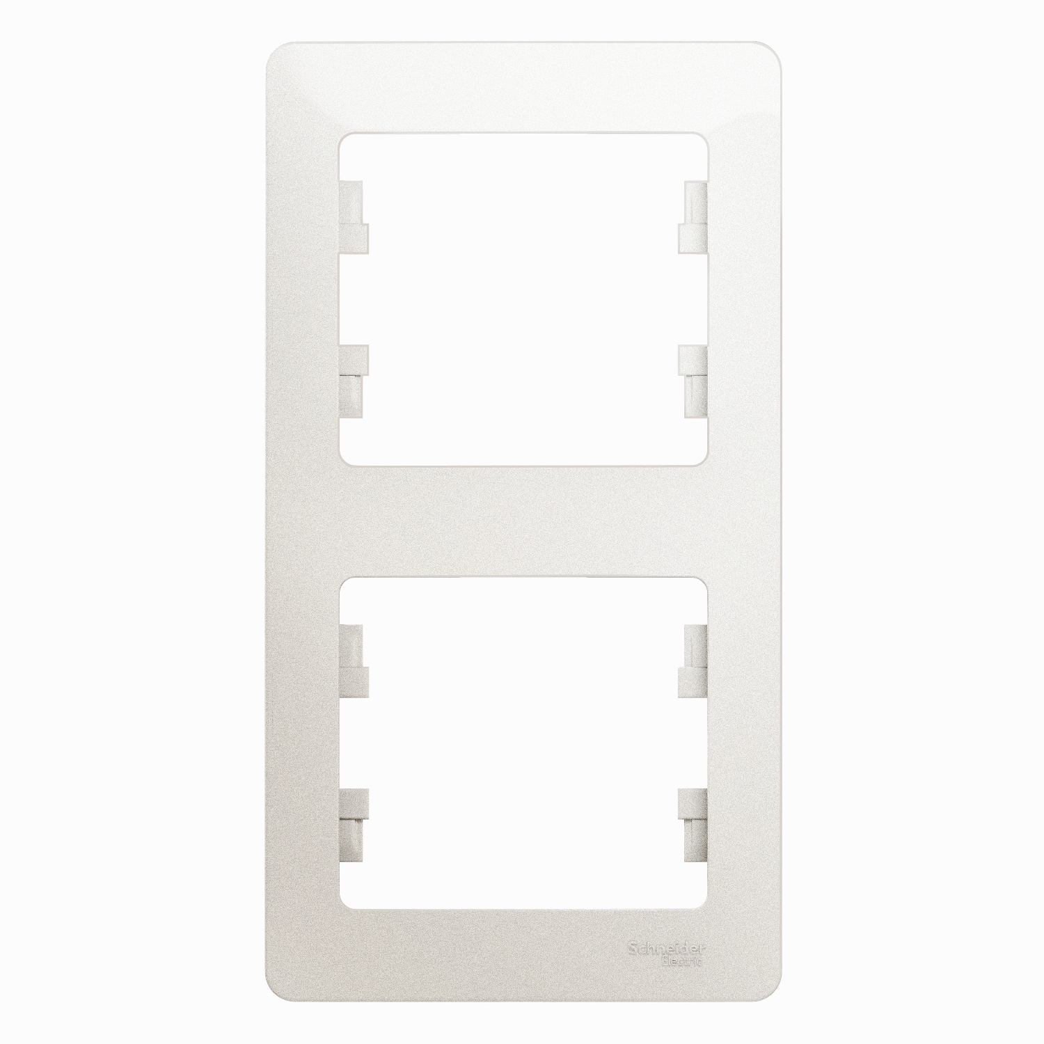

Рамка Schneider Electric GLOSSA, вертикальная, 2-поста, перламутровый (GSL000606)