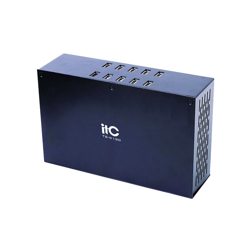 

Зарядное устройство ITC TS-W180, 10USB, синий (TS-W180), TS-W180
