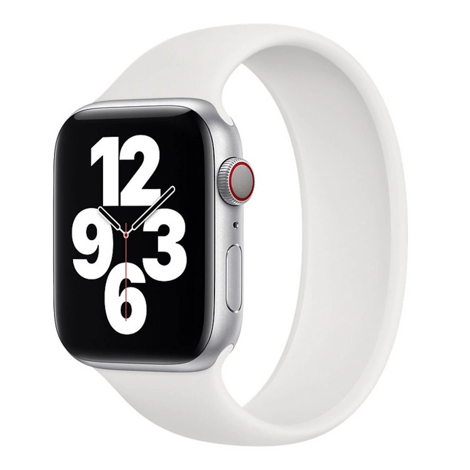

Ремешок No name для Apple Watch 42/44 mm, 180 мм, монобраслет, white (125700), Белый