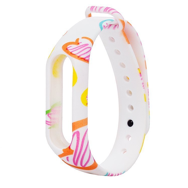 

Ремешок для Xiaomi Mi Band 2, силиконовый, принт 18 (90339)