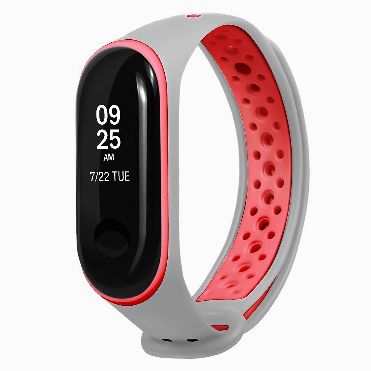 

Ремешок для Xiaomi Mi Band 3/Mi Band 4, силиконовый Sport N, grey/red (125733), Оранжевый