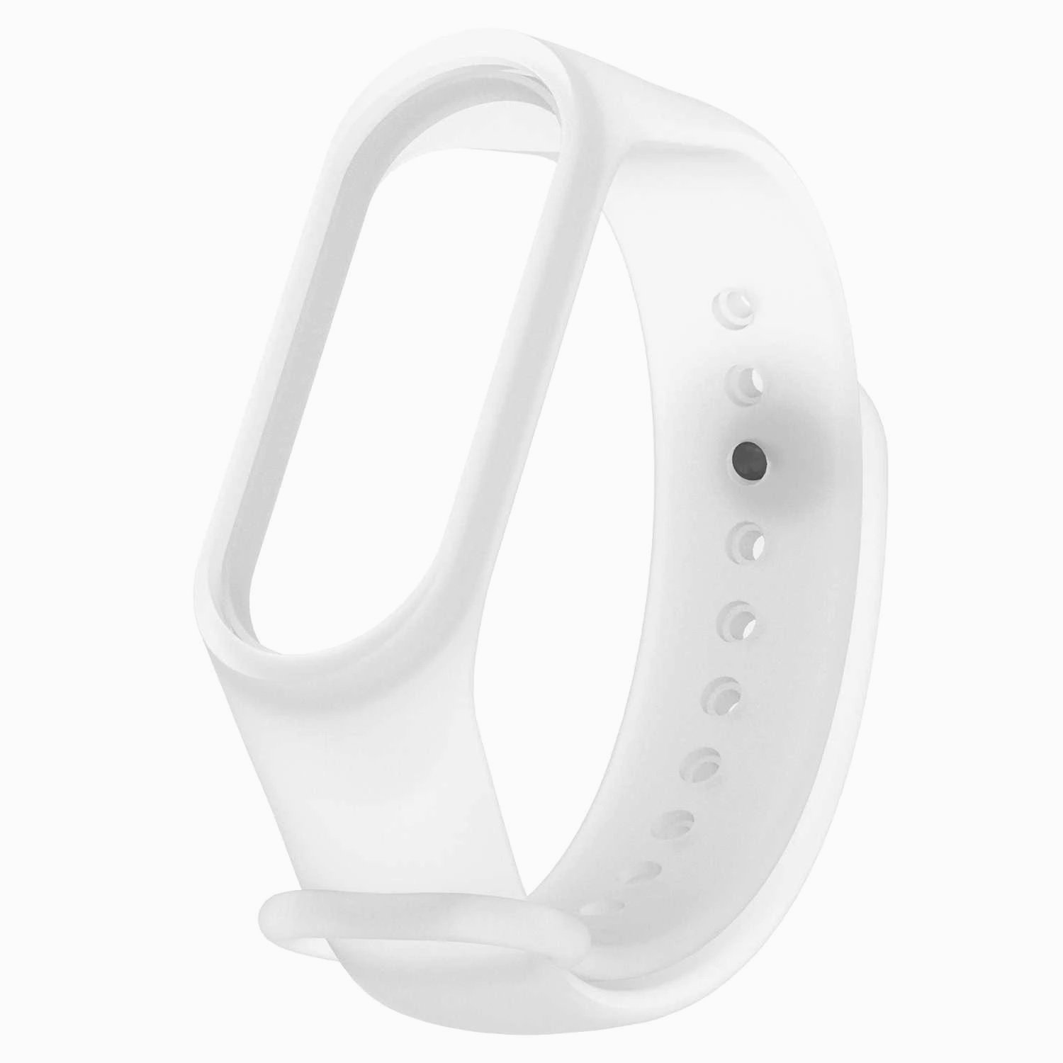 

Ремешок для Xiaomi Mi Band 3/Mi Band 4, силиконовый, white (128697), Белый