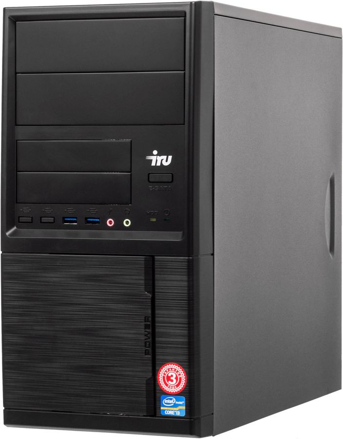 

Системный блок IRU Home 120, AMD E1 6010 1.35 ГГц, 4Gb RAM, 120Gb SSD, W10, черный (1488171), 120