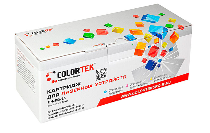 

Картридж лазерный Colortek CT-NPG11 (NPG-11), черный, 5000 страниц, совместимый для Canon C-120/C-122/C-130, NP-6012/NP-6111/NP-6112/NP-6212/NP-6312/NP-6412/NP-6512/NP-6612/NP-7120/NP-7130