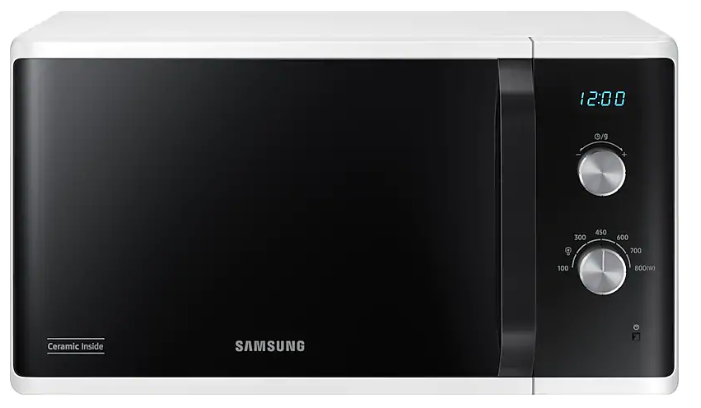 

Микроволновая печь Samsung MS23K3614AW/BW 23 л, 800 Вт, белый (MS23K3614AW/BW), MS23K3614AW/BW