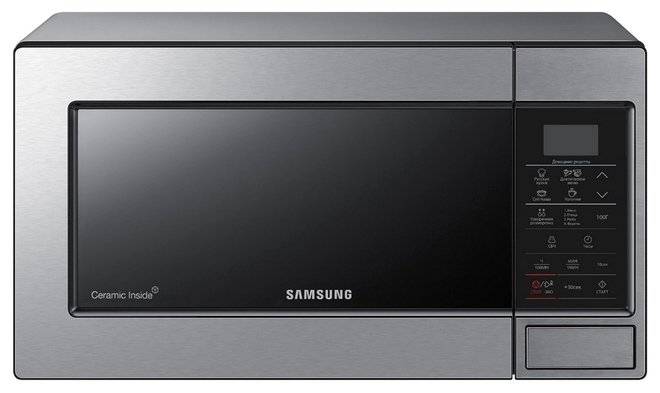 

Микроволновая печь Samsung ME83MRTS/BW 23л, 800Вт, серебристый (ME83MRTS/BW), ME83MRTS/BW