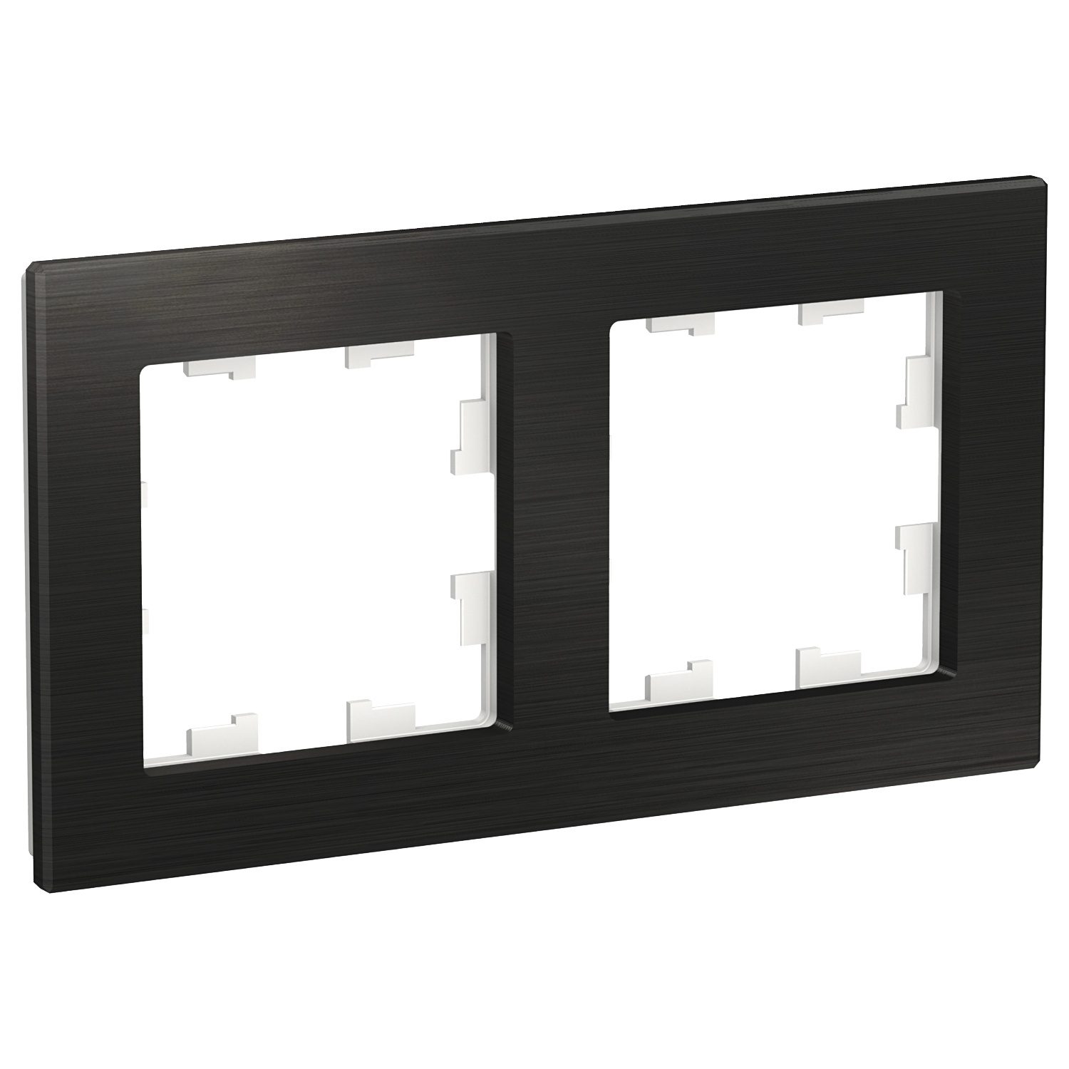 

Рамка Schneider Electric ATLASDESIGN NATURE, 2-поста, металл оникс (ATN312302)