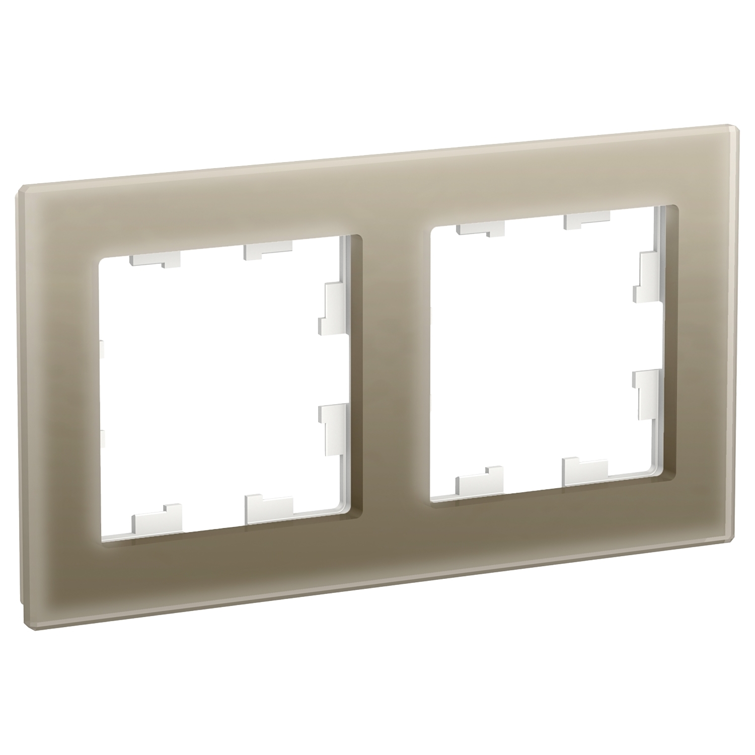

Рамка Schneider Electric ATLASDESIGN NATURE, 2-поста, органическое стекло, шампань (ATN320502)