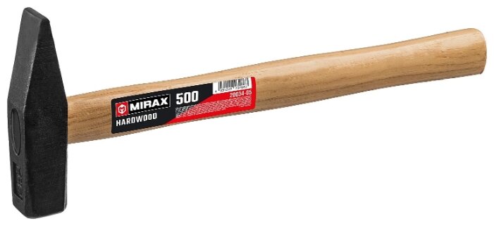 

Молоток слесарный, рукоять дерево, боек сталь 500 г, MIRAX 20034-05, 20034-05