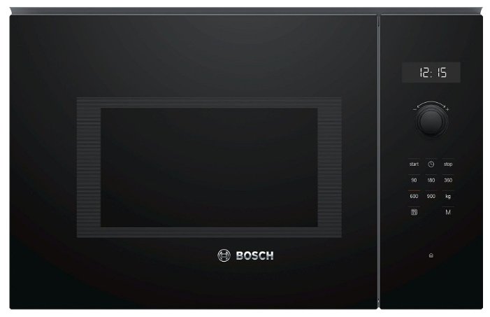

Микроволновая печь встраиваемая Bosch BEL524MB0 20 л, 800 Вт, гриль, черный (BEL524MB0), BEL524MB0