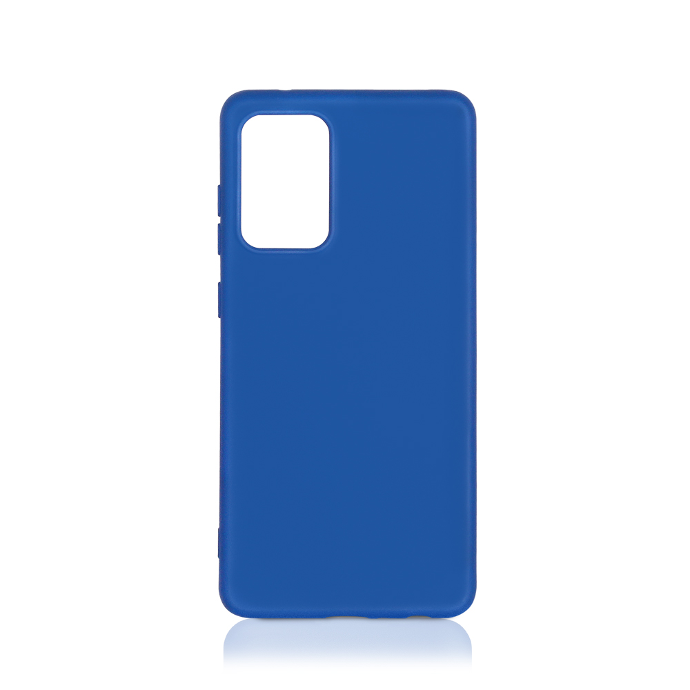 

Чехол-накладка DF для смартфона Samsung A72 (4G/5G), силикон, микрофибра, синий (DF sOriginal-28)