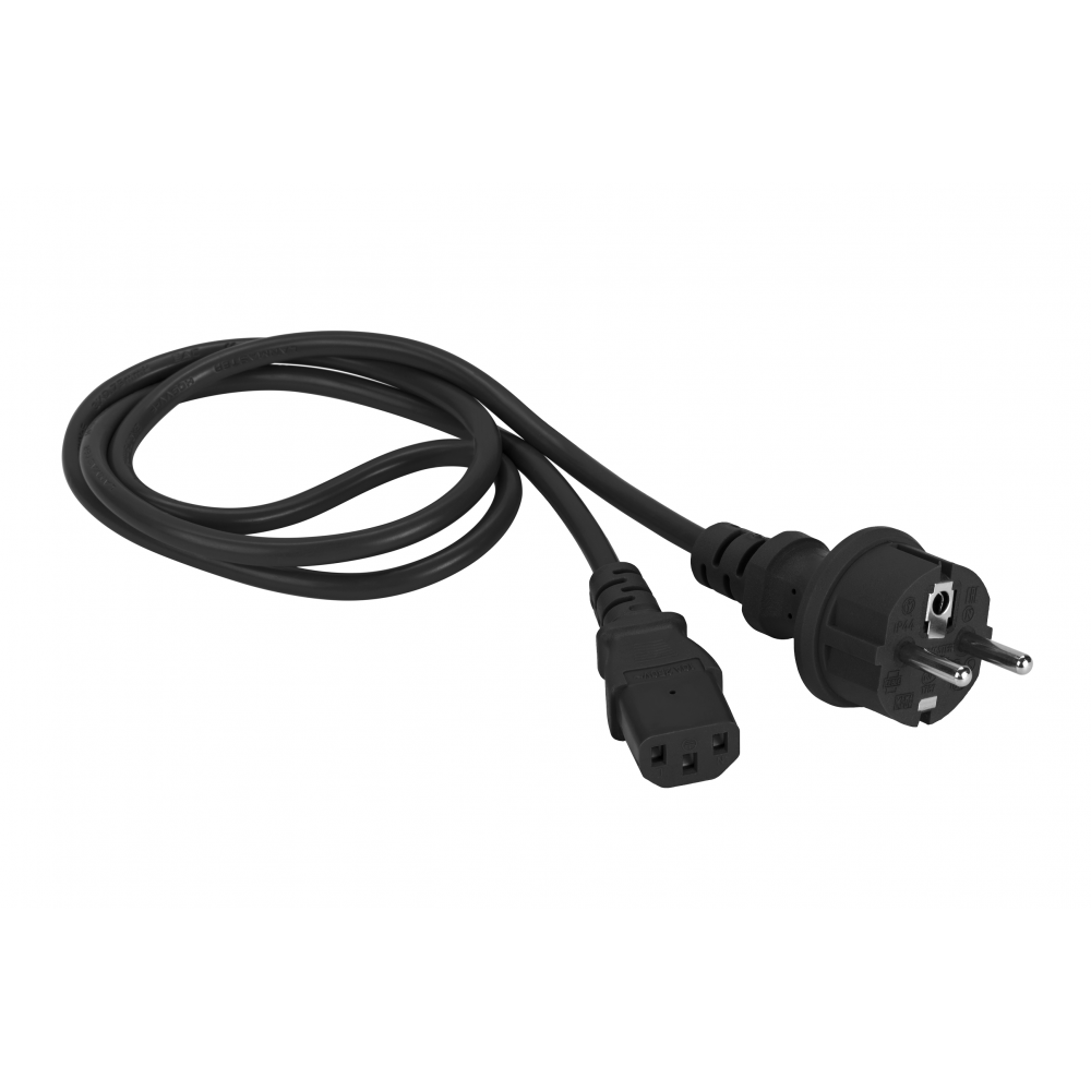 

Кабель питания C13-Schuko (Euro)(M), 10А, 2 м, черный, Lanmaster (LAN-PP13/SH-2.0-BK)