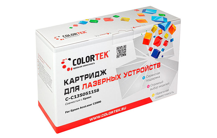 

Картридж лазерный Colortek CT-C13S051158 (C13S051158), желтый, 6000 страниц, совместимый для Epson AcuLaser C2800N