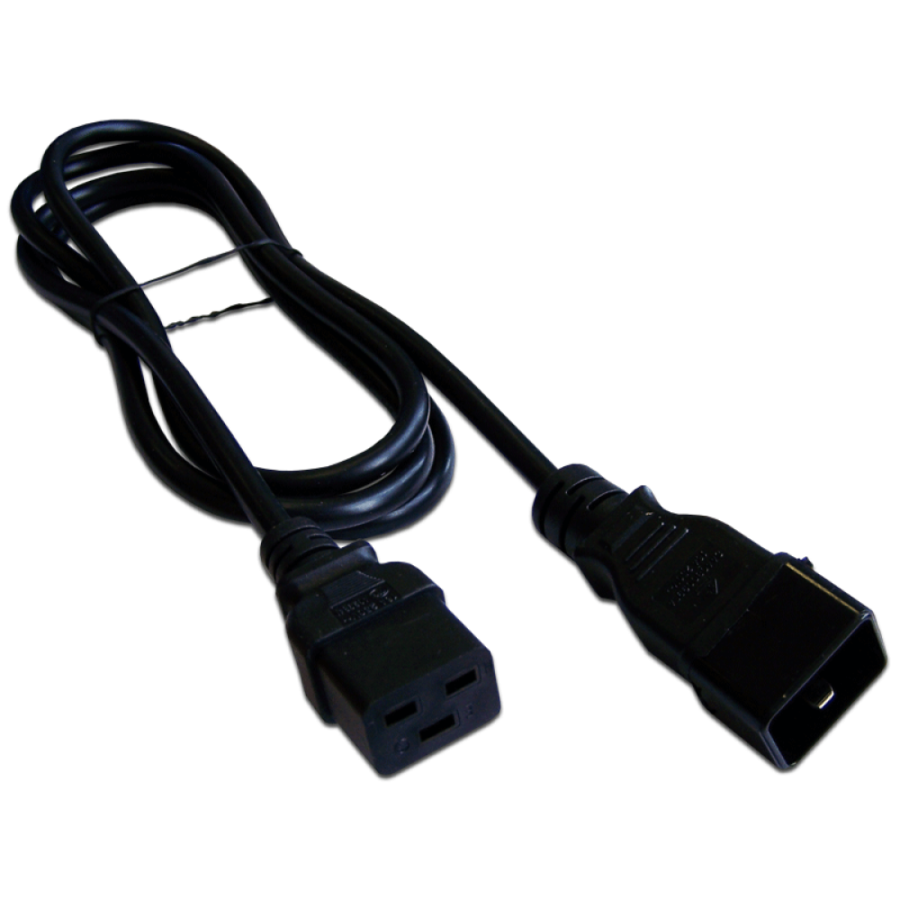 

Кабель питания C19-C20, 16А, 3 м, черный, Lanmaster (LAN-PP19/20-3.0-BK)