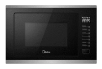 

Микроволновая печь встраиваемая Midea MI9250BX 25л, 900Вт, кварцевый, нержавеющая сталь/черный (MI9250BX), MI9250BX