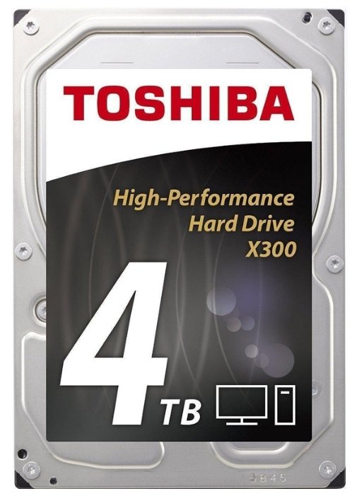 

Жесткий диск (HDD) Toshiba 4Tb X300, 3.5", 7200rpm, 128Mb, SATA3 (HDWE140EZSTA) б/у, с внутреннего использования, HDWE140EZSTA