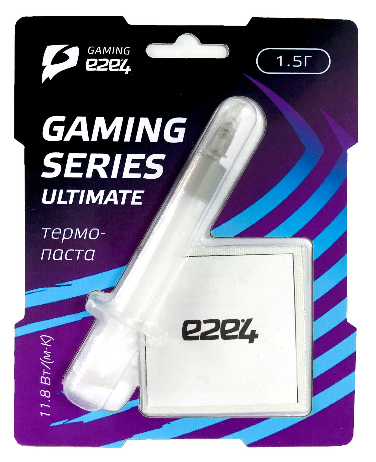 

Термопаста e2e4 Gaming Series Ultimate, 11.8 Вт/м*К, шприц, лопатка, 1.5г, серый (OT-GSU-TG-1.5G), Gaming Series Ultimate