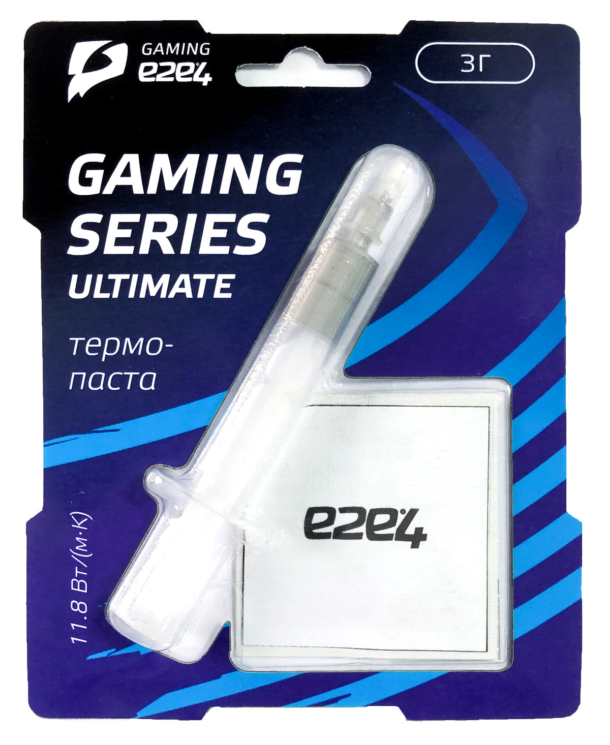 

Термопаста e2e4 Gaming Series Ultimate, 11.8 Вт/м*К, шприц, лопатка, 3г, серый (OT-GSU-TG-3G), Gaming Series Ultimate