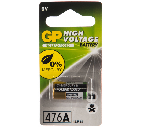 Батарея GP HighVoltage, 4LR44, 6V, 1шт. (476AFRA-2C1) - фото 1