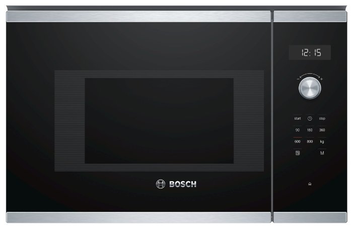 

Микроволновая печь встраиваемая Bosch BFL524MS0 20 л, 800 Вт, черный, BFL524MS0