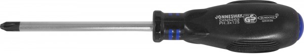 

Отвертка крестовая PH3x125мм, CrV, Jonnesway HERCULES D03P3125, D03P3125