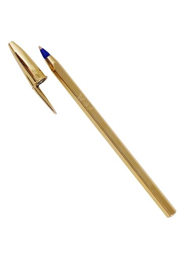 

Ручка шариковая BIC CRISTAL GOLD 9213401, синий, пластик, колпачок, картонная коробка (9213401), 9213401