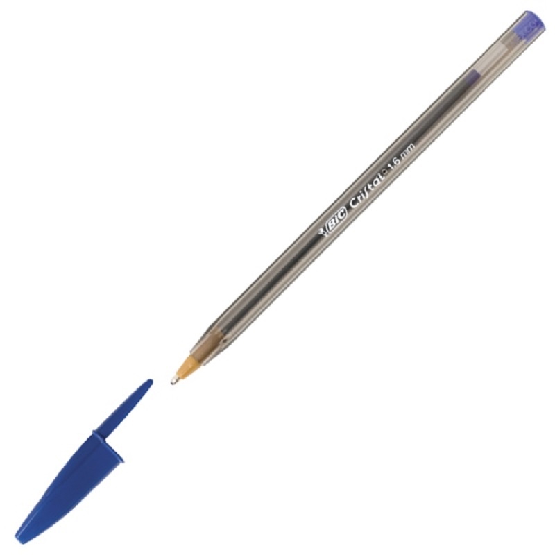 

Ручка шариковая BIC CRISTAL LARGE 880656, синий, пластик, колпачок, картонная коробка (880656), 880656