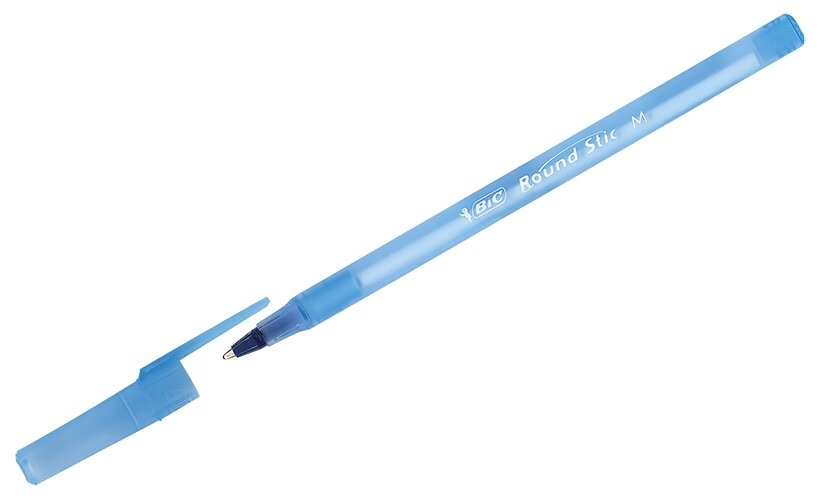 

Ручка шариковая BIC РАУНД СТИК 921403, синий, пластик, колпачок, картонная коробка (921403), 921403