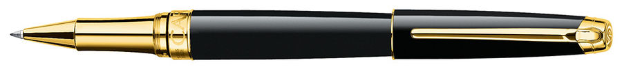 Ручка роллер автомат CARANDACHE Leman Ebony, латунь лакированная, колпачок, подарочная упаковка (4779.282)