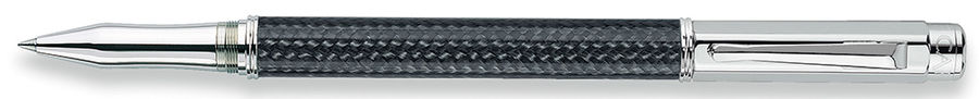 Ручка роллер автомат CARANDACHE Varius Carbon 3000 SP, латунь ювелирная, колпачок, подарочная упаковка (4470.017)