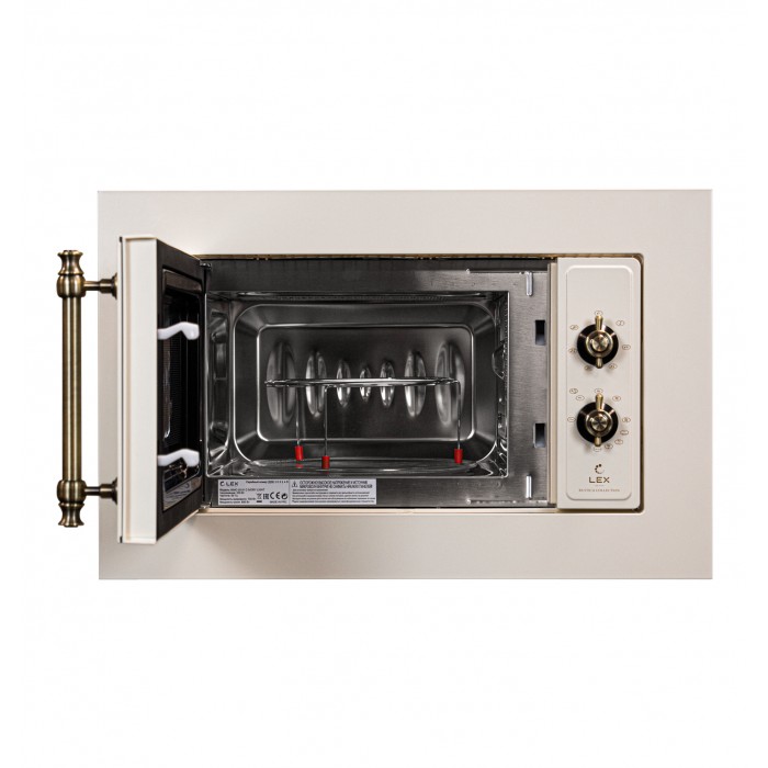 

Микроволновая печь встраиваемая LEX BIMO 20.01 C IV Light 20л, 700Вт, гриль, слоновая кость (CHVE000007), BIMO 20.01 C IV Light