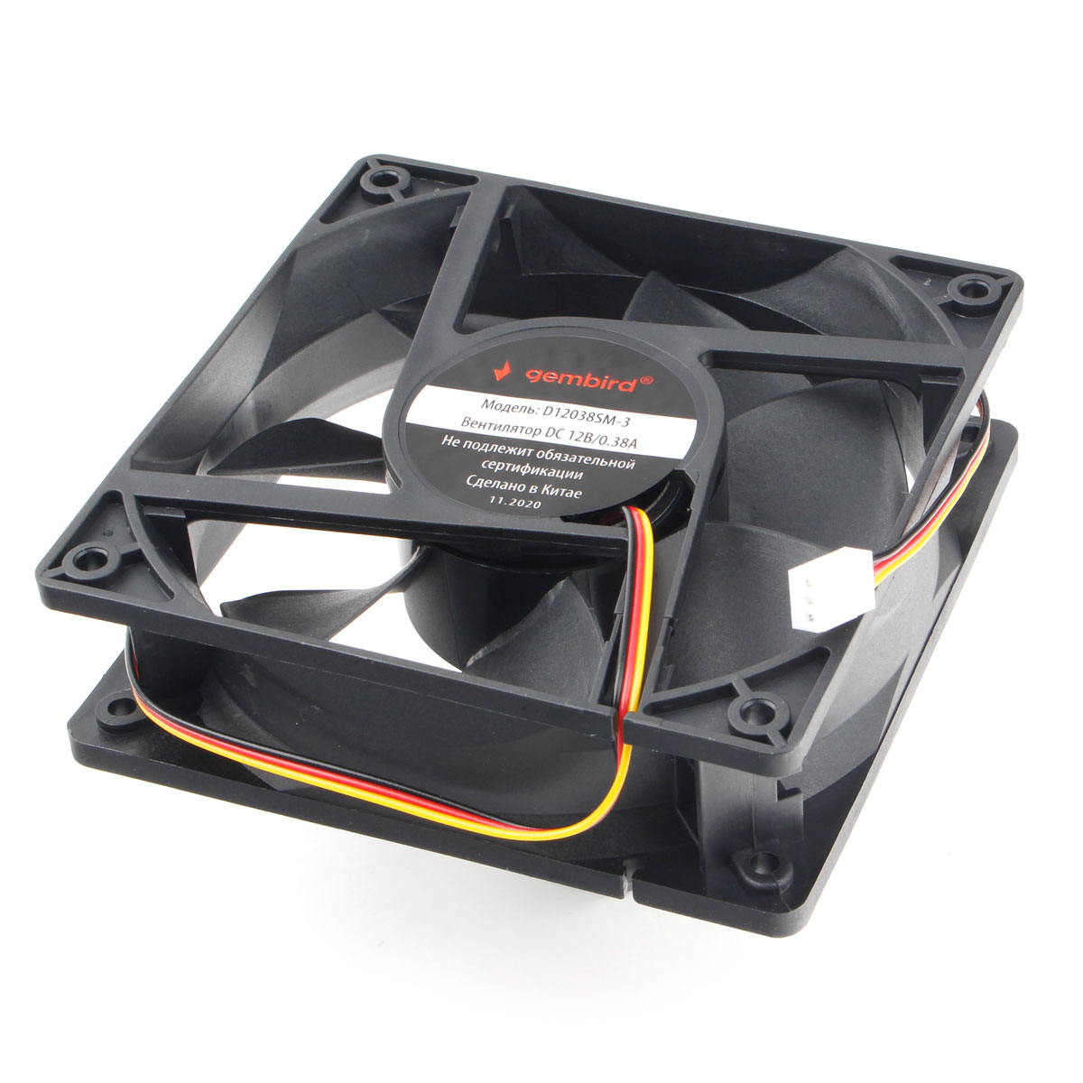 

Вентилятор Gembird D12038SM-3, 120 мм, 2500rpm, 38.7 дБ, 3-pin, 1шт (D12038SM-3), D12038SM-3