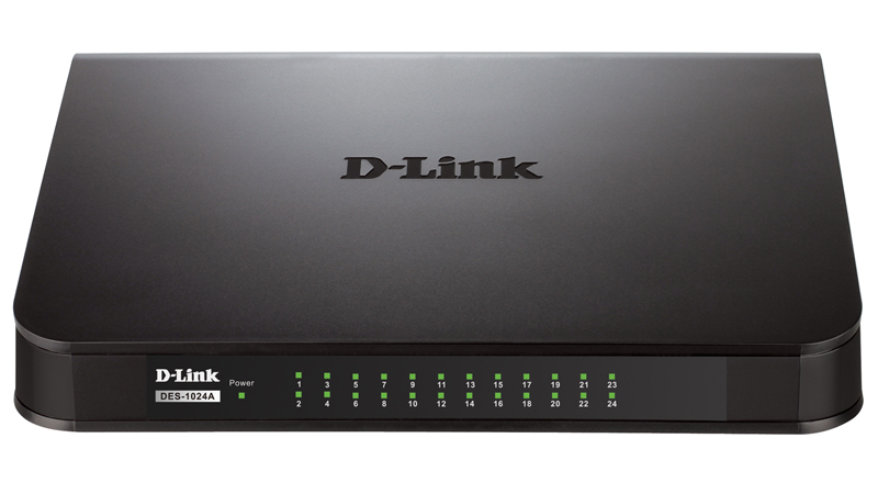 Коммутатор D-Link DES-1024A, 24x100 Мбит/с