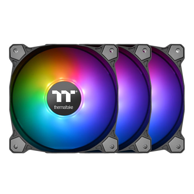 

Комплект вентиляторов Thermaltake Pure 14 ARGB Sync Radiator Fan TT Premium Edition, 140 мм, 1400rpm, 30.4 дБ, 4-pin PWM, 3шт, ARGB (CL-F080-PL14SW-A), Pure 14 ARGB Sync Radiator Fan TT Premium Edition