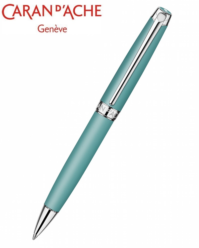 

Ручка шариковая автомат CARANDACHE Leman Alpine blue, синий, Латунь, колпачок, подарочная упаковка (4789.755), Leman Alpine blue