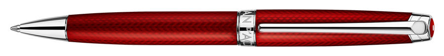 Ручка шариковая автомат CARANDACHE Leman Rouge Carmin, Латунь, колпачок, подарочная упаковка (4789.580)