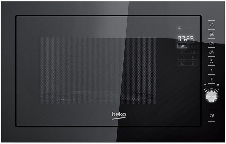 

Микроволновая печь встраиваемая BEKO MGB25333BG 25 л, 900 Вт, гриль, черный (MGB25333BG), MGB25333BG